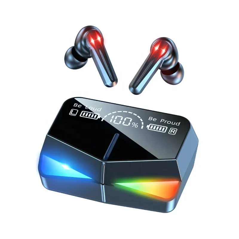 Earbuds Gaming Headsets Air Pods Wireless In Ear Earphones With Mic Low Latency 9 D Stereo Wireless Headphone Led Display