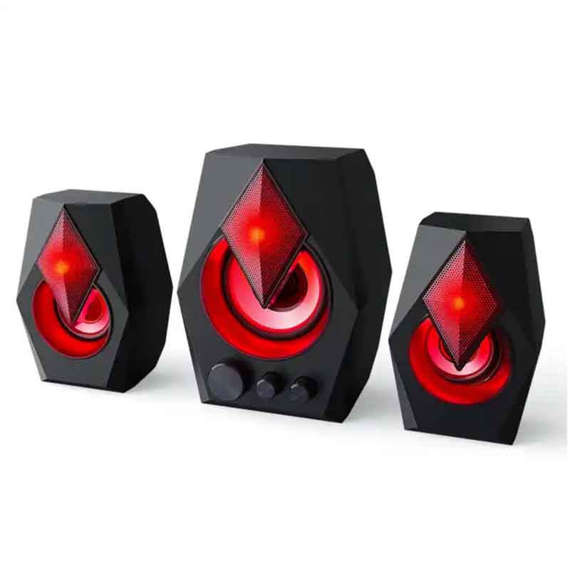 T Wolf S128 Gaming Computer Desktop Speaker With Stereo Sound