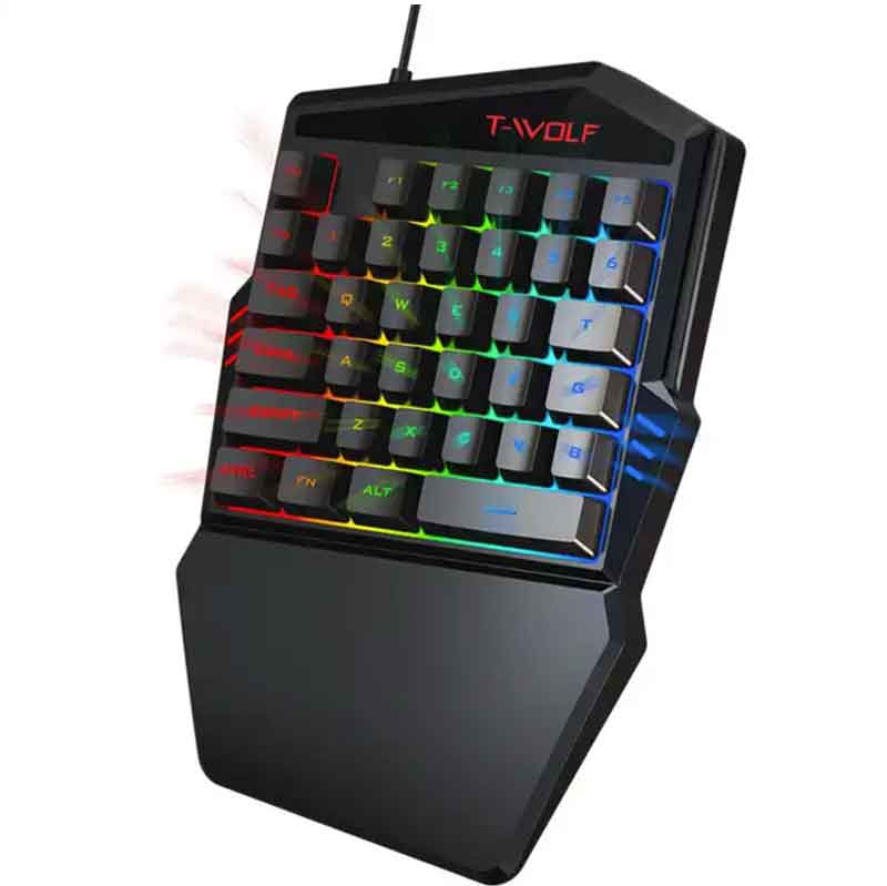 T Wolf Tf900 One Handed Gaming Keyboard And Mouse Set