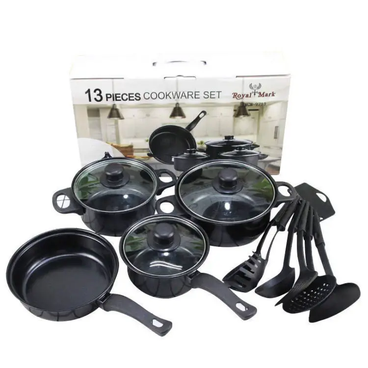 13 Pc Cookware Set With Silicon Spoon