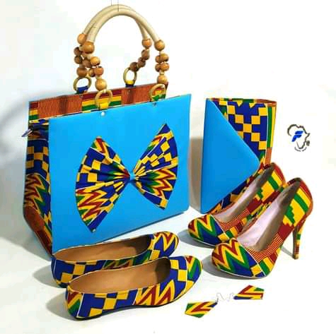 African Matching Shoes, Sandals, Purse And Bag Set For Ladies Fashion Afrique