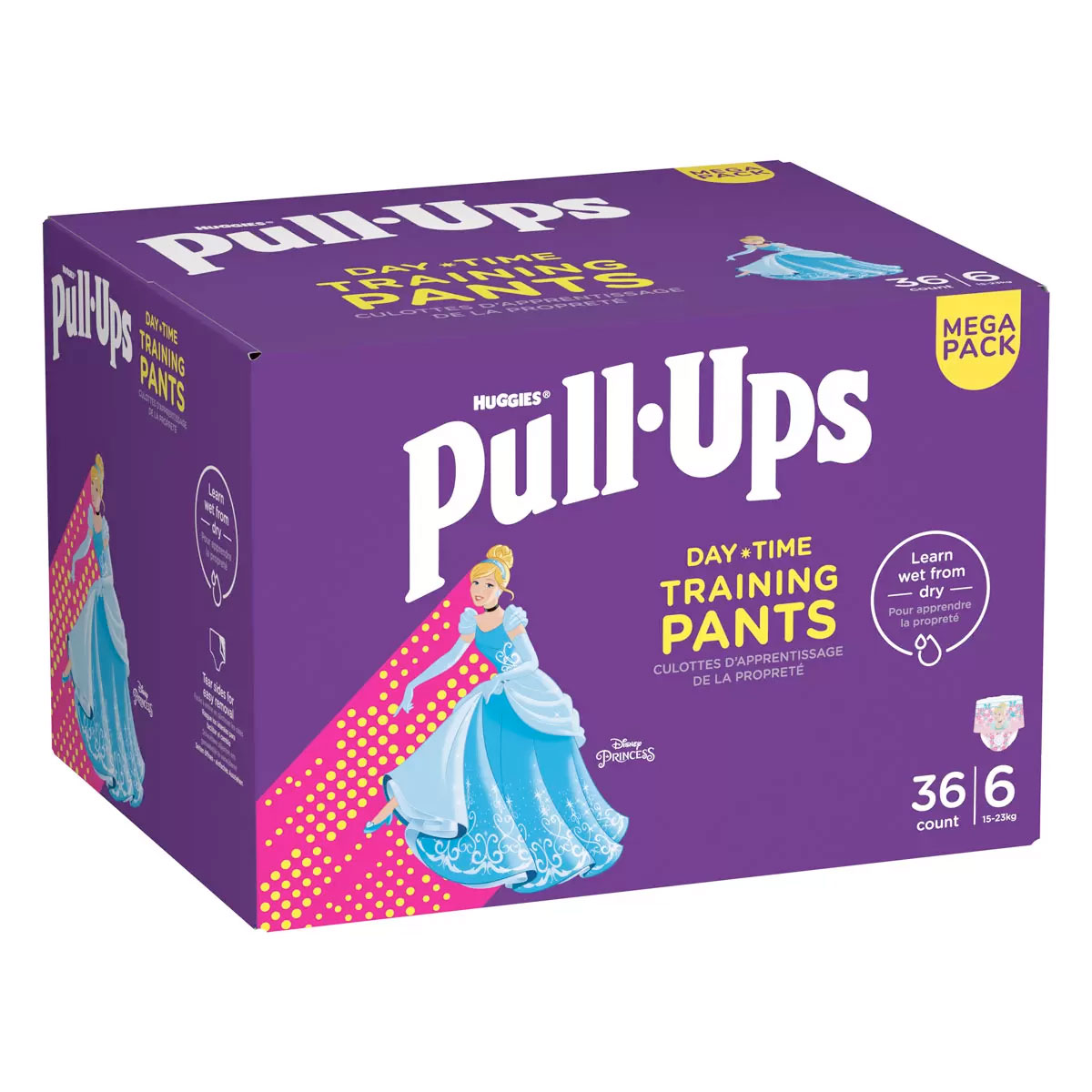 Huggies Pull Ups Diaper Day Time Girl Training Pants Size 6, 36 Pack Costco
