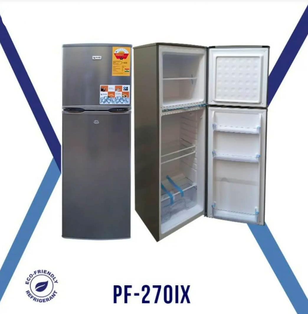 Fridge Refrigerator Double Door Capacity With Bottom Freezer 166 L