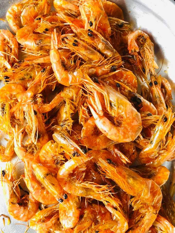 Fried Shrimp Healthy Seafood High Protein