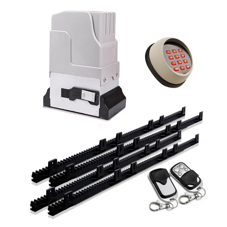 Sliding Gate Opener Electric/Battery And Solar 12v Dc 1200kg Heavy Duty Security Gate Operator Set