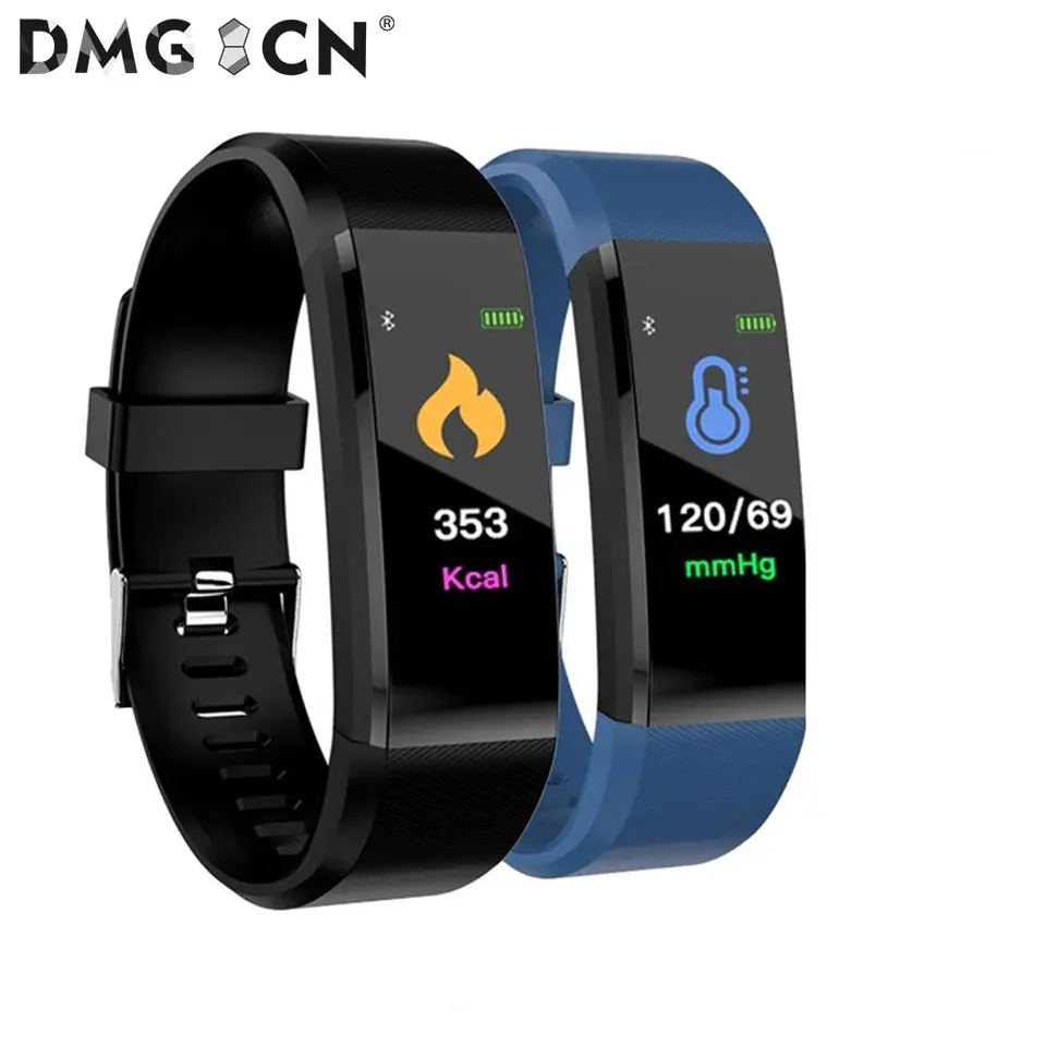 Smart Watch Band Heart Rate Fitness Activity Tracker Smart Bracelet Wristband Band Colour Screen For Men Women Kids