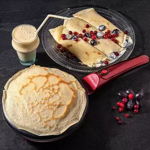 Pancake Maker Electric Pan Cake Crepe & Non Stick Automatic Portable Crepe Maker With Handle