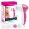 Face cleaning brush electric facial cleansing brush exfoliating spin brush 5 in 1