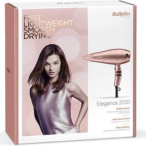 Babyliss Elegance 2100 W Hair Dryer With Advanced Airflow Technology For Ultra Quick   Uk Plug