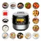 Rice cooker all-in-1 5l programmable multi cooker, rice cooker, slow cooker, steamer, saute