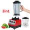 Silver crest blender double cup 4500w 2 in 1 home multifunction blenders