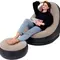 Inflatable chair 100kg max load deluxe lounge single air bean sofa bed movie chair relax inflatable seat sofa