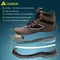 Safety boots construction lightweight steel toe work shoes brown working boots 