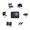 Smart hdmi usb mini pocket dlp projector with built in speaker and rechargeable battery projectors
