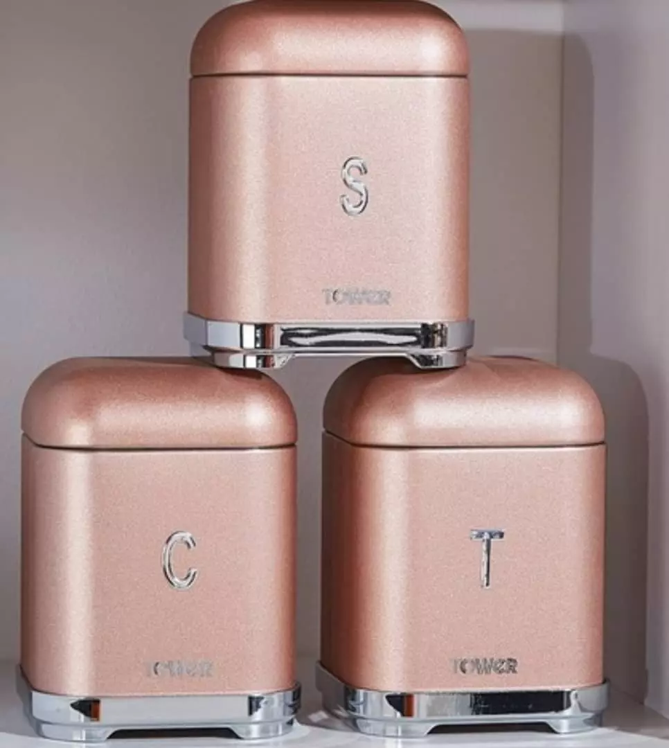 Tower canisters set 3 storage containers 