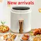 Air fryer 8l large silvercrest airfryer smart touch screen 1400w oil free electric deep fryer white