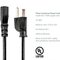 Startech.com 1ft (30m) computer power cord, nema 5-15p to c13, 10a 125v, 18awg, black replacement ac power cord, printer power cord, pc power supply cable, monitor power cable - ul listed (pxt1011)