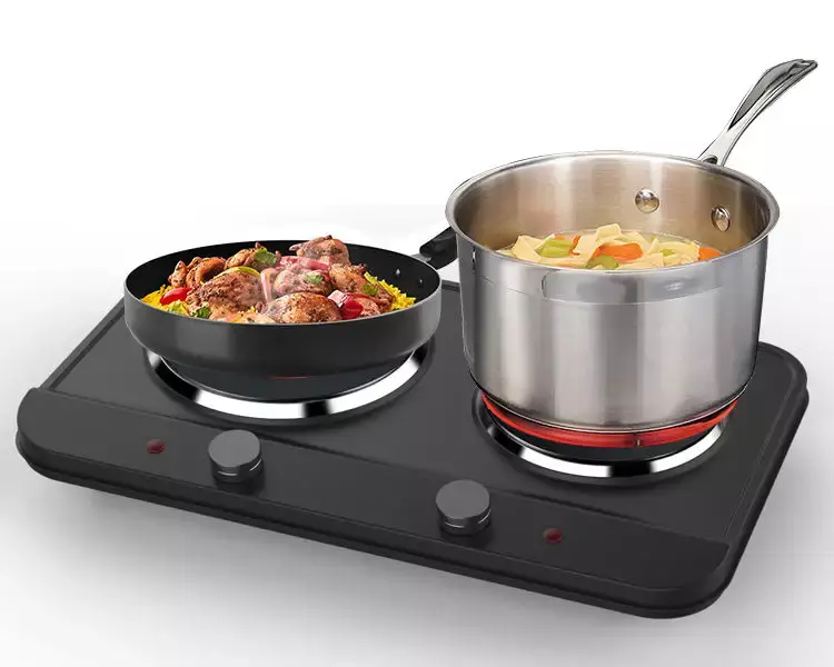 Hotplate cooker electric cooktop double burner infrared stove ceramic