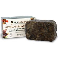 Pra Naturals African Organic Black Soap For Face Body Anti Ageing Shea Butter 200g Bar   Amonkye