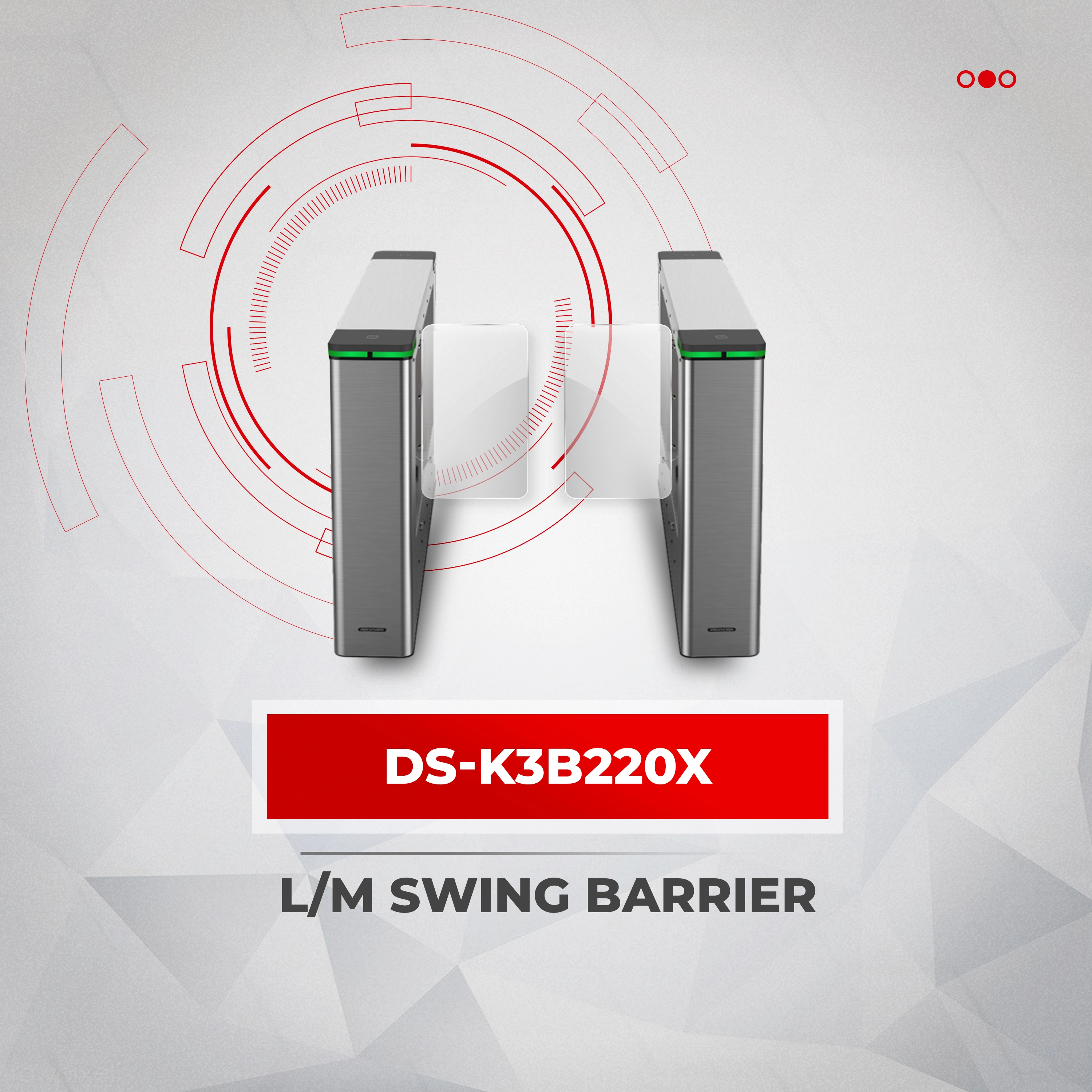 Hikvision l/m swing barriers