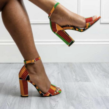 Women Shoes Open Toe High Heels African Shoes For Ladies
