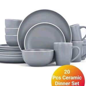 20 Pieces Ceramic Dinner Set Dinnerware