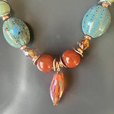 Handmade  Fashion Gem Beaded Necklace