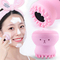 Silicone face cleaning and exfoliating brush