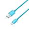2m type c weave braided high-quality data sync cable usb charger charging cord - blue