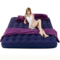 Air mattress bed with built-in foot pump double bed queen size airbed