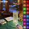 Rgb touch led crystal table lamp for home decor rose night lamps touch control 3 colors rgb 16 color