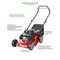 Lawn mower 4-stroke grass cutter garden hand push powered operated gasoline engine petrol leo lm40-e   self-propelled lawn mower