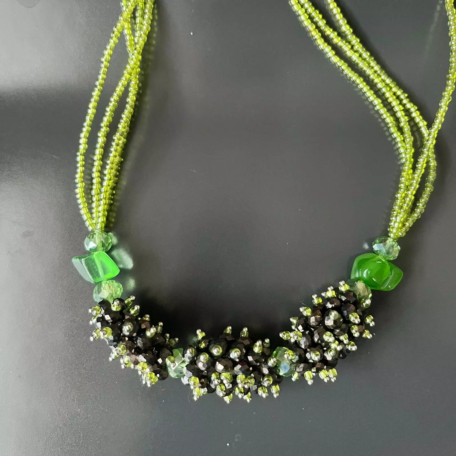 Handmade bead necklace