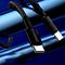 2m length nylon braided usb-c charging cable - black