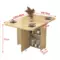 Dining table for home space saving indoor wooden folding dining 