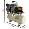 Air compressor 2 cylinder oil free air-compressors machine 220v electric portable screw silent mini 