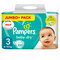 Asda green pampers new baby size 3, 100 nappies, 6kg -10kg, jumbo+ pack