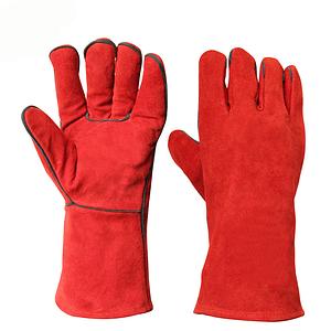 Welding Gloves 14inches Hand Safety Welding Gloves Heat Resistant Leather Gloves For Welder
