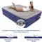 Air mattress bed with built in pump double bed queensize airbed