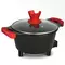 Electric cooking port covered bead 700w non-stick electric fry pan with adjustable temperature