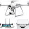 Drone - potensic dreamer 4k pro drones with 3-axis gimbal camera for adults, fpv gps quadcopter with 2km transmission range, 28mins flight, brushless motor, auto-return, with metal carry case and 32g sd card 