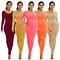Women dress elegant solid color slim sexy long dress bodycon casual dress for ladies
