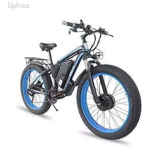 Electric Hybrid Bike Dual Motor 2000w 48 V Hydraulic Brake Aluminum Alloy Frame Fat Tire 