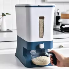 Kitchen Rice Dispenser Box Grain Storage Automatic Metering 