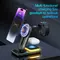 15w 4 in 1 fast wireless charger night light qi cell phone holder multi-function wireless charger for iphone/samsung/huawei