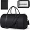 Garment bag for travel convertible carry on garment bag large travel duffel bags for women 2 in 1 hanging suitcase suit travel bags for women & men 3pcs set, d-black houndstooth