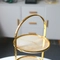 Cake stand table brass birdcage shape cake cupcake tools decoration wedding mirror bird
